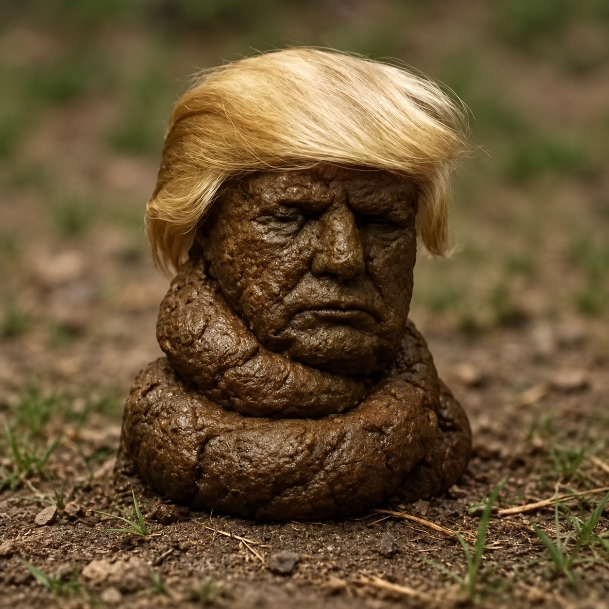 Donald Poo meme coin mascot